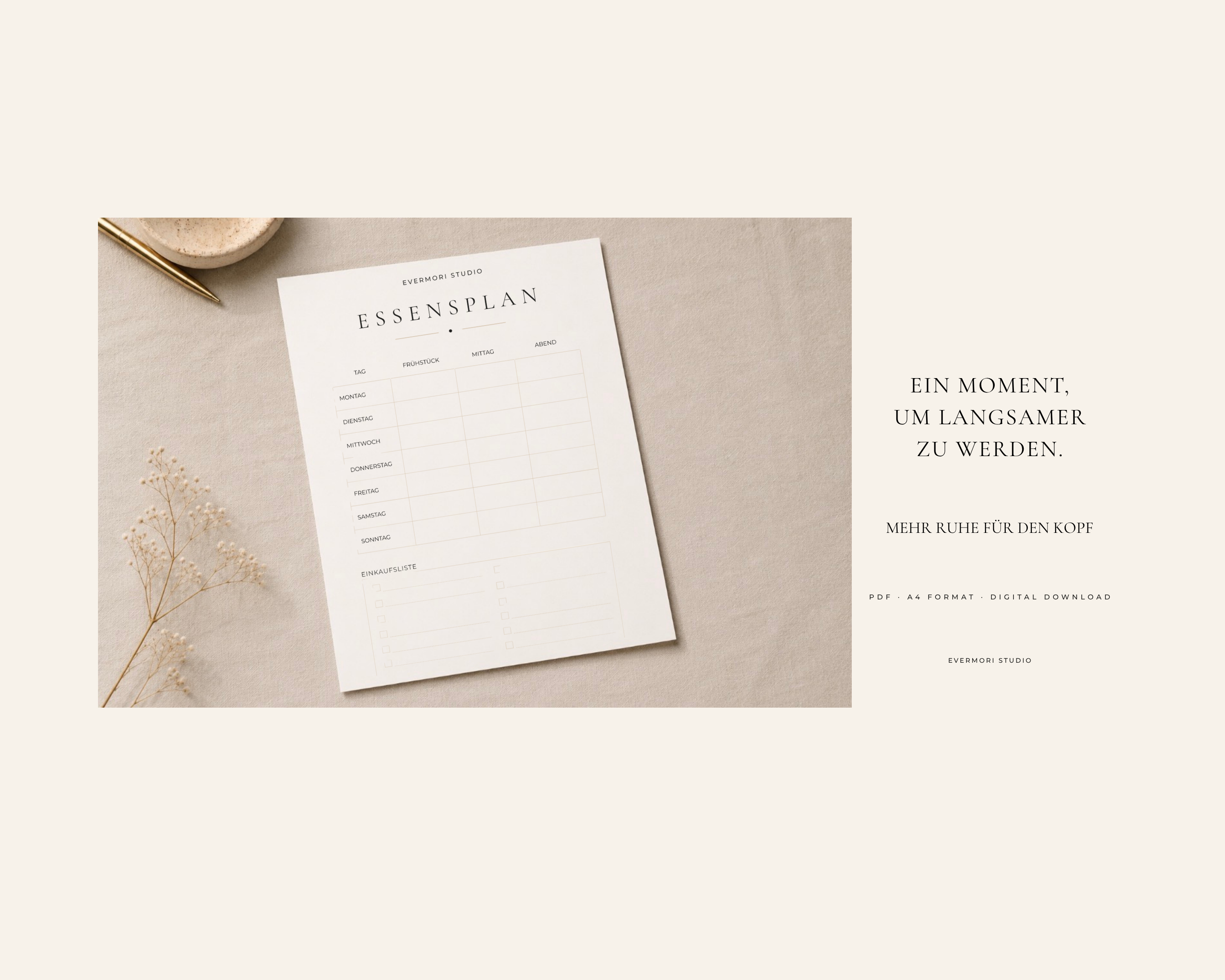 Sunday Reset Starter — DE+EN